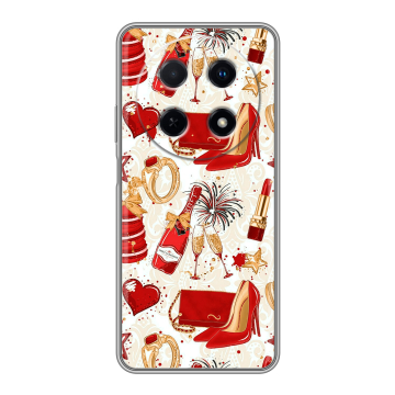 Силиконовый чехол на Huawei Nova 12i с принтом Новый год