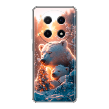 Силиконовый чехол на Huawei Nova 12i с принтом Новый год