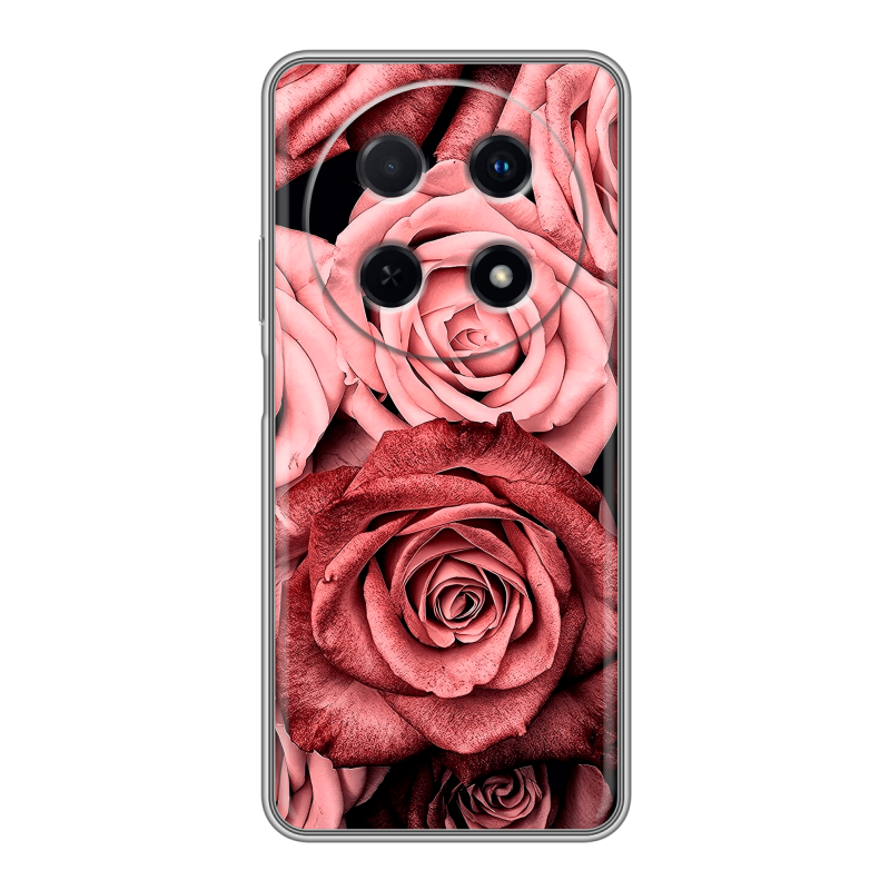 Силиконовый чехол на Huawei Nova 12i с принтом Цветы розы Силиконовый чехол на Huawei Nova 12i с принтом Цветы розы
