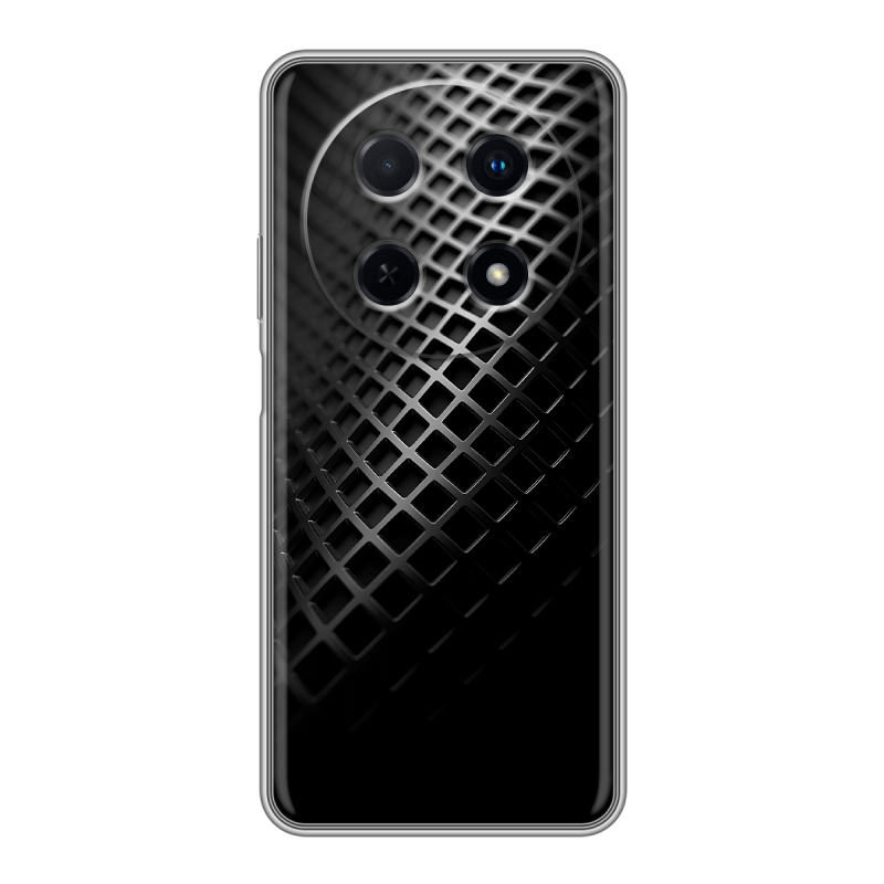 Силиконовый чехол на Huawei Nova 12i с принтом Текстура металла Силиконовый чехол на Huawei Nova 12i с принтом Текстура металла