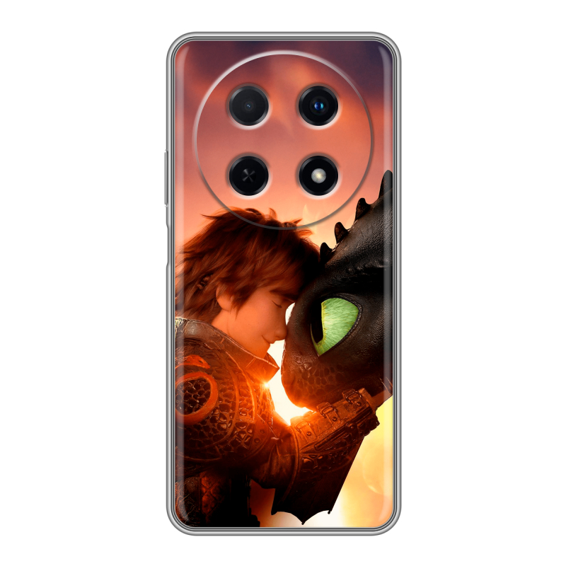 Силиконовый чехол на Huawei Nova 12i с принтом Как приручить дракона Силиконовый чехол на Huawei Nova 12i с принтом Как приручить дракона