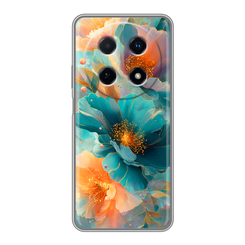 Силиконовый чехол на Huawei Nova 12i с принтом Цветы Силиконовый чехол на Huawei Nova 12i с принтом Цветы