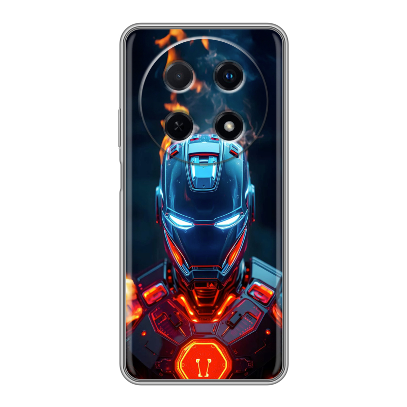 Силиконовый чехол на Huawei Nova 12i с принтом IronMan Железный человек Силиконовый чехол на Huawei Nova 12i с принтом IronMan Железный человек