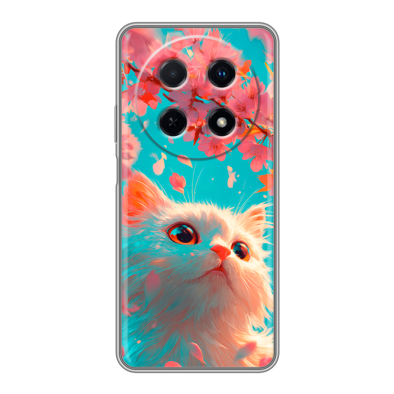 Силиконовый чехол на Huawei Nova 12i с принтом Красивый кот Силиконовый чехол на Huawei Nova 12i с принтом Красивый кот
