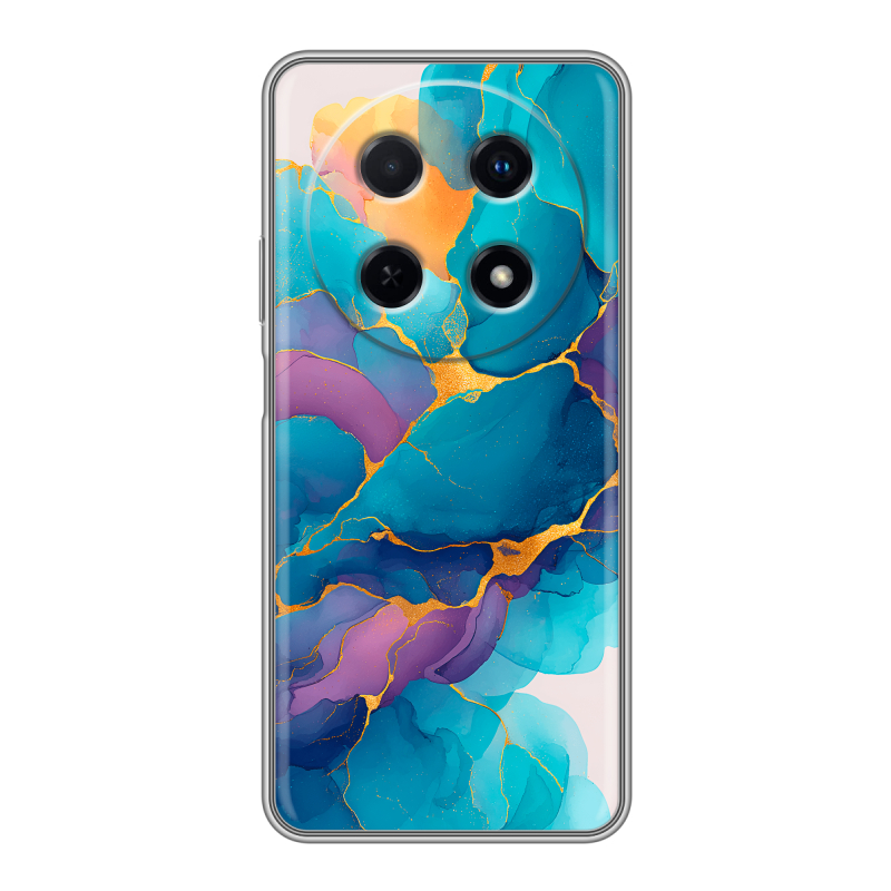 Силиконовый чехол на Huawei Nova 12i с принтом Мрамор блестки Силиконовый чехол на Huawei Nova 12i с принтом Мрамор блестки
