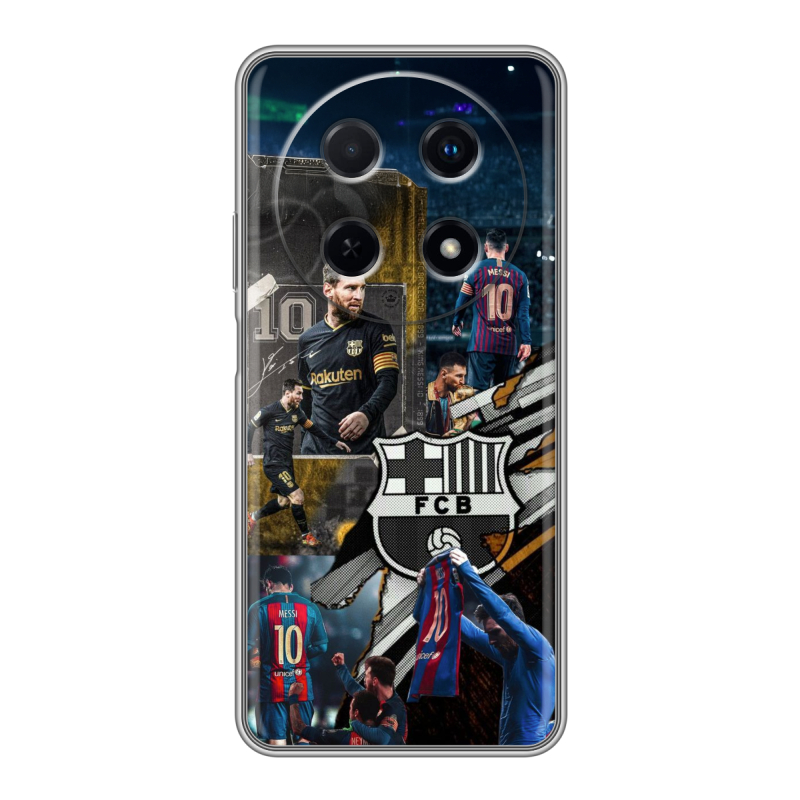 Силиконовый чехол на Huawei Nova 12i с принтом Messi Barcelona Силиконовый чехол на Huawei Nova 12i с принтом Messi Barcelona