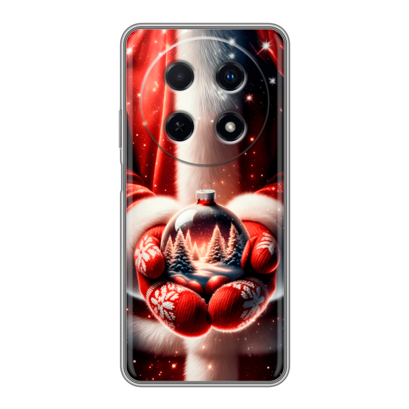 Силиконовый чехол на Huawei Nova 12i с принтом Новый год Силиконовый чехол на Huawei Nova 12i с принтом Новый год