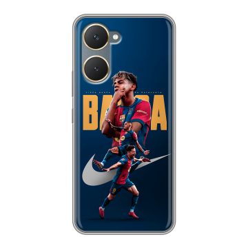 Силиконовый чехол на Vivo Y03 с принтом Барселона Barca Yamal 