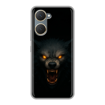 Силиконовый чехол на Vivo Y03 с принтом Волк