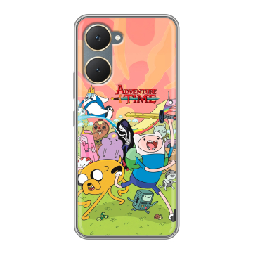 Силиконовый чехол на Vivo Y03 с принтом Adventure time Время приключений