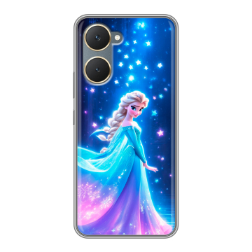 Силиконовый чехол на Vivo Y03 с принтом Холодное сердце Frozen