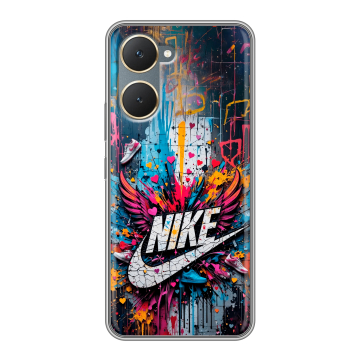 Силиконовый чехол на Vivo Y03 с принтом Nike Найк
