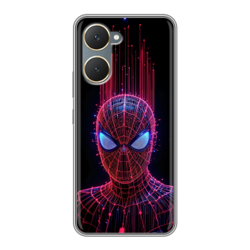 Силиконовый чехол на Vivo Y03 с принтом Spiderman Человек паук