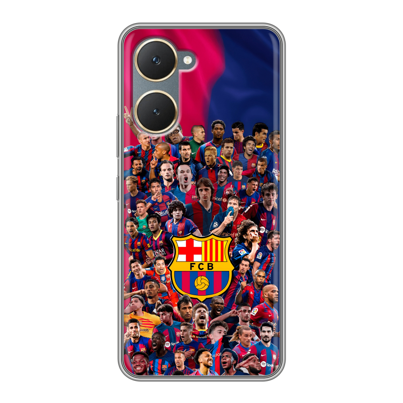 Силиконовый чехол на Vivo Y03 с принтом Барселона Barcelona Силиконовый чехол на Vivo Y03 с принтом Барселона Barcelona