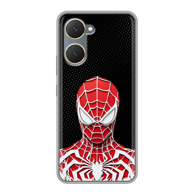 Силиконовый чехол на Vivo Y03 с принтом человек паук spiderman Силиконовый чехол на Vivo Y03 с принтом человек паук spiderman