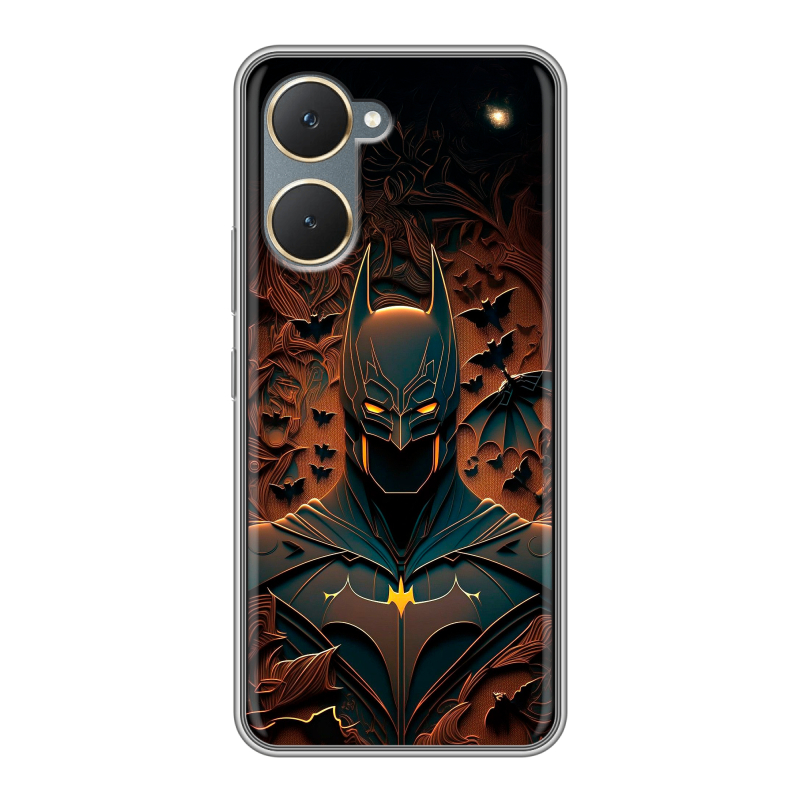 Силиконовый чехол на Vivo Y03 с принтом Batman Бэтмен Силиконовый чехол на Vivo Y03 с принтом Batman Бэтмен