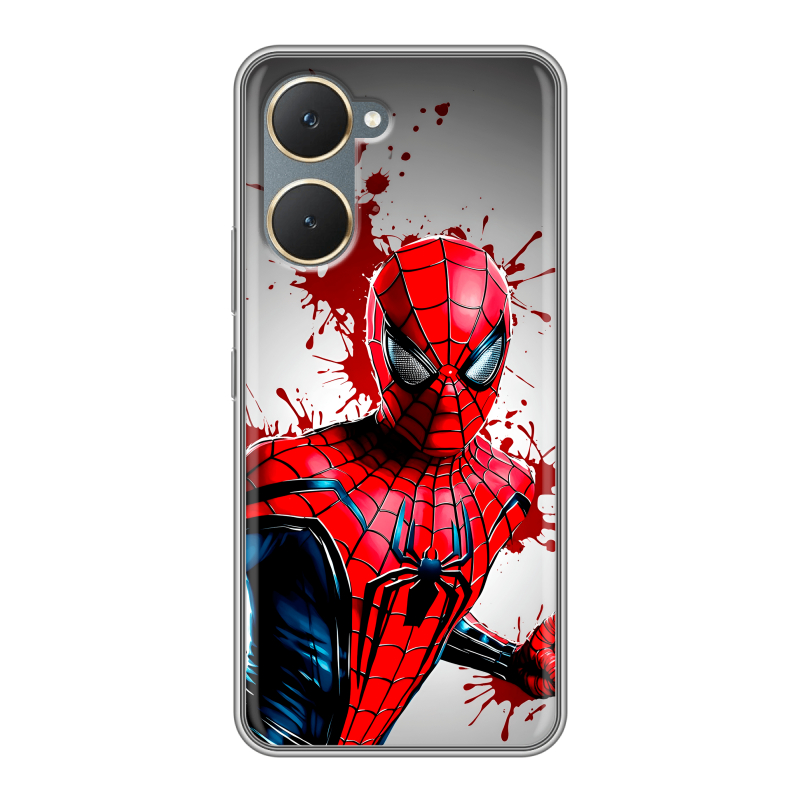 Силиконовый чехол на Vivo Y03 с принтом Spiderman Человек паук Силиконовый чехол на Vivo Y03 с принтом Spiderman Человек паук