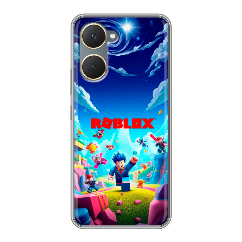 Силиконовый чехол на Vivo Y03 с принтом Roblox Роблокс Силиконовый чехол на Vivo Y03 с принтом Roblox Роблокс