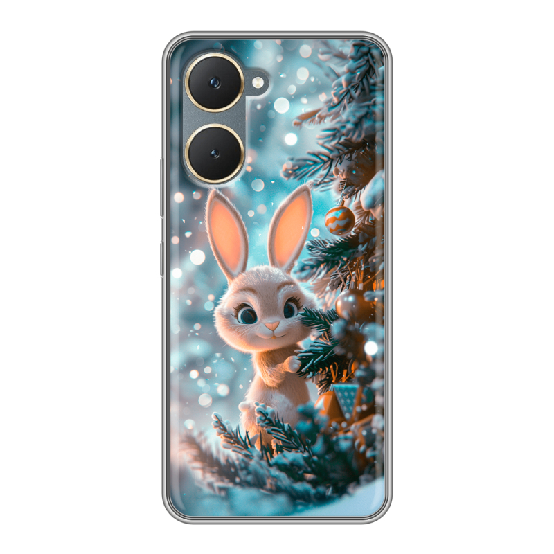 Силиконовый чехол на Vivo Y03 с принтом Новый год Силиконовый чехол на Vivo Y03 с принтом Новый год
