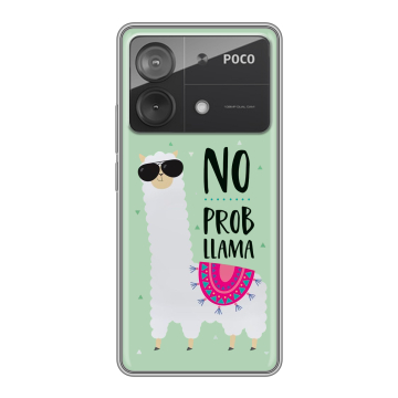 Силиконовый чехол на Xiaomi Poco X6 Neo с принтом Лама Силиконовый чехол на Xiaomi Poco X6 Neo с принтом Лама