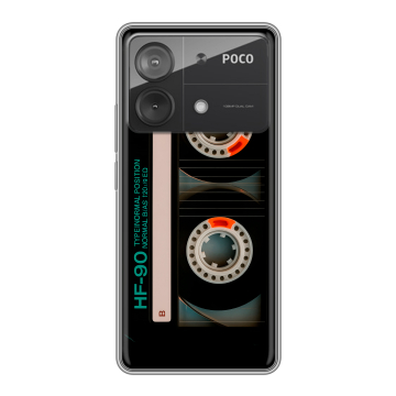 Силиконовый чехол на Xiaomi Poco X6 Neo с принтом Кассета Силиконовый чехол на Xiaomi Poco X6 Neo с принтом Кассета