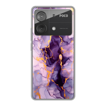 Силиконовый чехол на Xiaomi Poco X6 Neo с принтом Мрамор Силиконовый чехол на Xiaomi Poco X6 Neo с принтом Мрамор