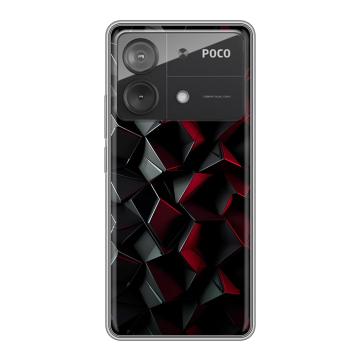 Силиконовый чехол на Xiaomi Poco X6 Neo с принтом Абстракция Силиконовый чехол на Xiaomi Poco X6 Neo с принтом Абстракция