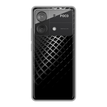 Силиконовый чехол на Xiaomi Poco X6 Neo с принтом Текстура металла Силиконовый чехол на Xiaomi Poco X6 Neo с принтом Текстура металла