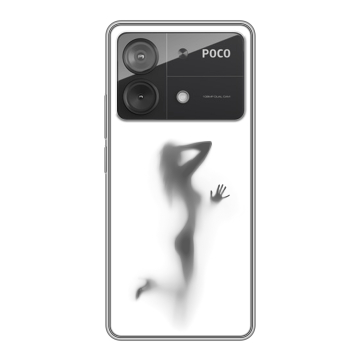 Силиконовый чехол на Xiaomi Poco X6 Neo с принтом Силуэт