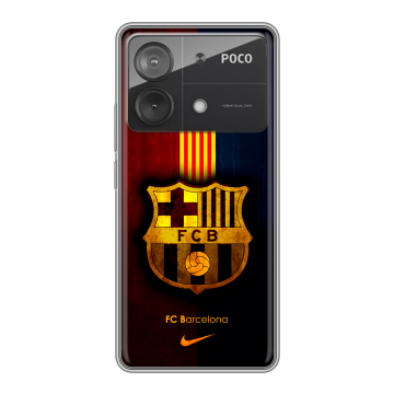 Силиконовый чехол на Xiaomi Poco X6 Neo с принтом Барселона Barcelona
