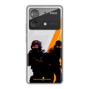 Силиконовый чехол на Xiaomi Poco X6 Neo с принтом Контер страйк Counter strike Силиконовый чехол на Xiaomi Poco X6 Neo с принтом Контер страйк Counter strike