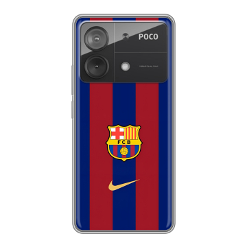 Силиконовый чехол на Xiaomi Poco X6 Neo с принтом Барселона Barcelona Силиконовый чехол на Xiaomi Poco X6 Neo с принтом Барселона Barcelona