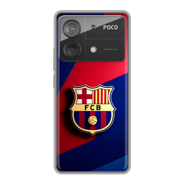 Силиконовый чехол на Xiaomi Poco X6 Neo с принтом Барселона Barcelona Силиконовый чехол на Xiaomi Poco X6 Neo с принтом Барселона Barcelona