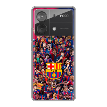Силиконовый чехол на Xiaomi Poco X6 Neo с принтом Барселона Barcelona