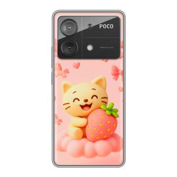 Силиконовый чехол на Xiaomi Poco X6 Neo с принтом для девочек Силиконовый чехол на Xiaomi Poco X6 Neo с принтом для девочек