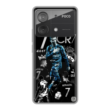 Силиконовый чехол на Xiaomi Poco X6 Neo с принтом Реал Роналдо
