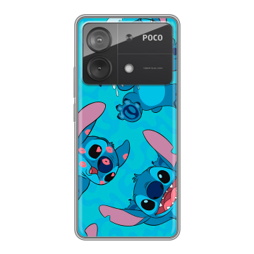 Силиконовый чехол на Xiaomi Poco X6 Neo с принтом Лило и Стич