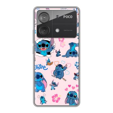 Силиконовый чехол на Xiaomi Poco X6 Neo с принтом Лило и Стич Силиконовый чехол на Xiaomi Poco X6 Neo с принтом Лило и Стич
