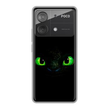 Силиконовый чехол на Xiaomi Poco X6 Neo с принтом Как приручить дракона Силиконовый чехол на Xiaomi Poco X6 Neo с принтом Как приручить дракона