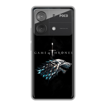 Силиконовый чехол на Xiaomi Poco X6 Neo с принтом Игра Престолов Game Thrones Силиконовый чехол на Xiaomi Poco X6 Neo с принтом Игра Престолов Game Thrones