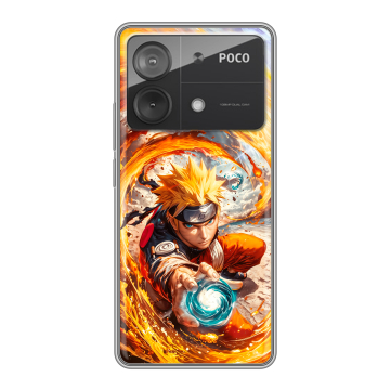 Силиконовый чехол на Xiaomi Poco X6 Neo с принтом Аниме Наруто Naruto Силиконовый чехол на Xiaomi Poco X6 Neo с принтом Аниме Наруто Naruto