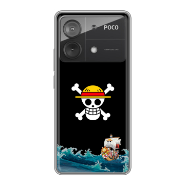 Силиконовый чехол на Xiaomi Poco X6 Neo с принтом One Piece Ван Пис Силиконовый чехол на Xiaomi Poco X6 Neo с принтом One Piece Ван Пис