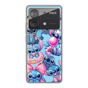 Силиконовый чехол на Xiaomi Poco X6 Neo с принтом Лило и Стич