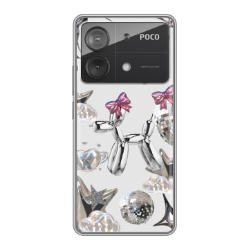 Силиконовый чехол на Xiaomi Poco X6 Neo с принтом Y2K Силиконовый чехол на Xiaomi Poco X6 Neo с принтом Y2K