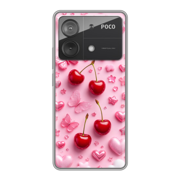 Силиконовый чехол на Xiaomi Poco X6 Neo с принтом для девочек Силиконовый чехол на Xiaomi Poco X6 Neo с принтом для девочек