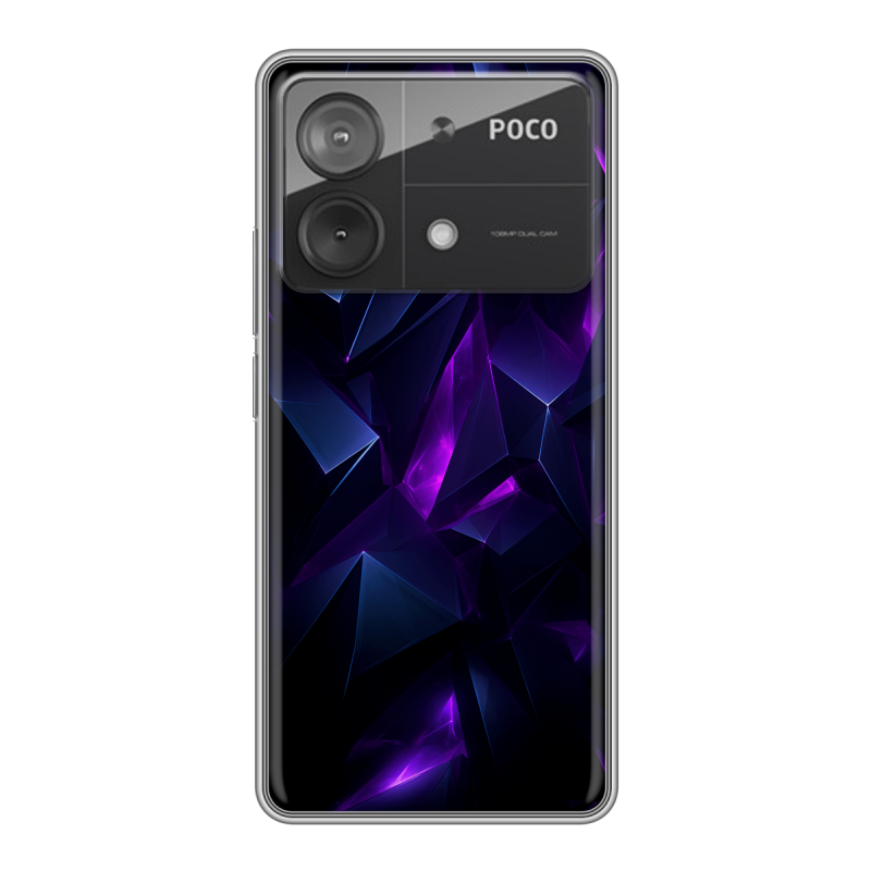 Силиконовый чехол на Xiaomi Poco X6 Neo с принтом Абстракиция Силиконовый чехол на Xiaomi Poco X6 Neo с принтом Абстракиция