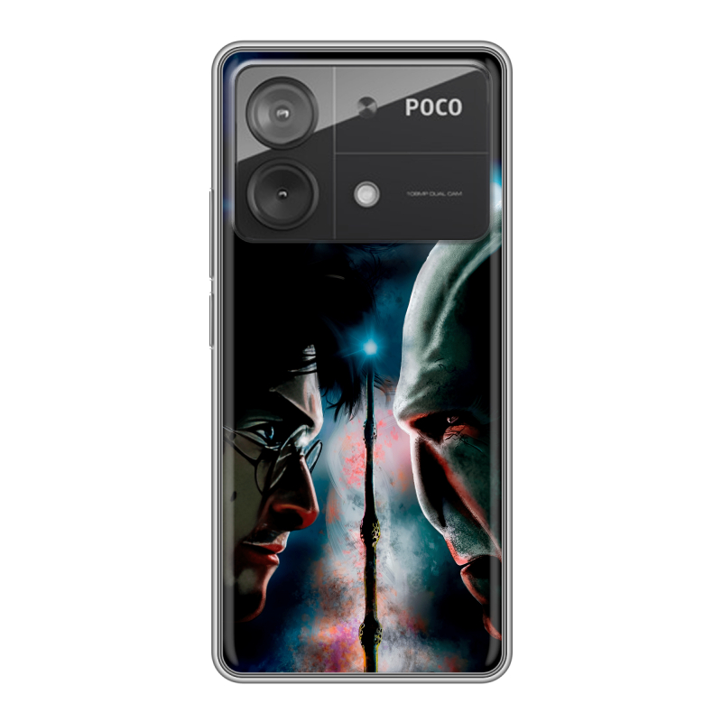 Силиконовый чехол на Xiaomi Poco X6 Neo с принтом Гарри Поттер Harry Potter Силиконовый чехол на Xiaomi Poco X6 Neo с принтом Гарри Поттер Harry Potter