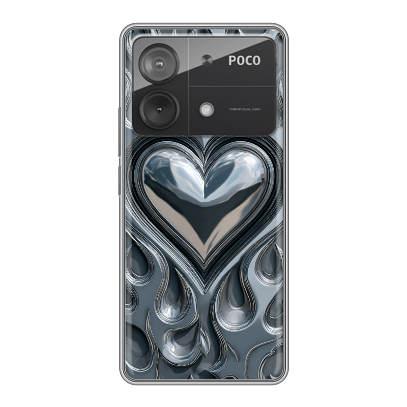 Силиконовый чехол на Xiaomi Poco X6 Neo с принтом Y2K Силиконовый чехол на Xiaomi Poco X6 Neo с принтом Y2K