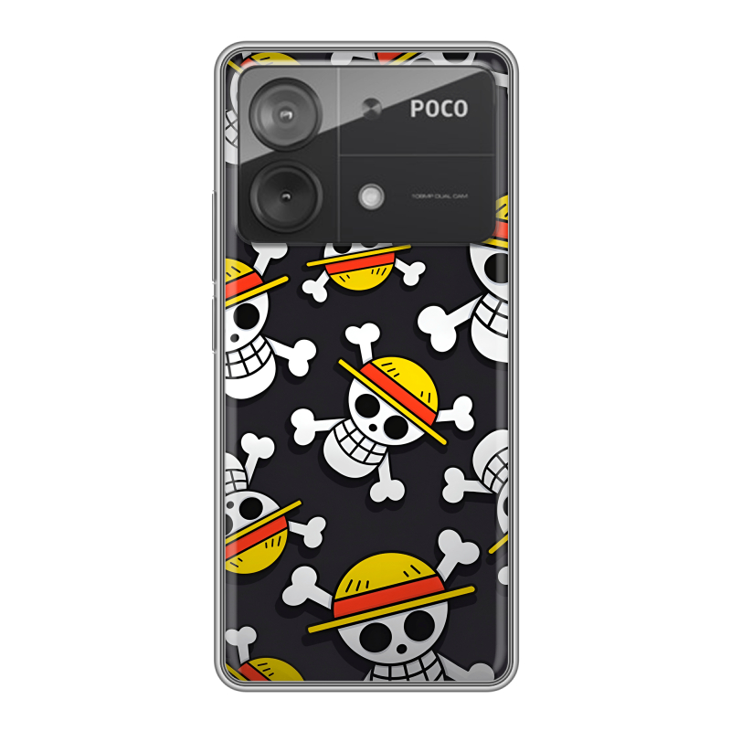 Силиконовый чехол на Xiaomi Poco X6 Neo с принтом One Piece Ван Пис Силиконовый чехол на Xiaomi Poco X6 Neo с принтом One Piece Ван Пис