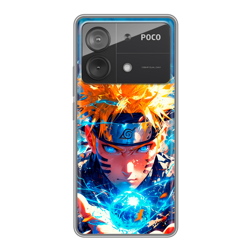 Силиконовый чехол на Xiaomi Poco X6 Neo с принтом Аниме Наруто Naruto Силиконовый чехол на Xiaomi Poco X6 Neo с принтом Аниме Наруто Naruto